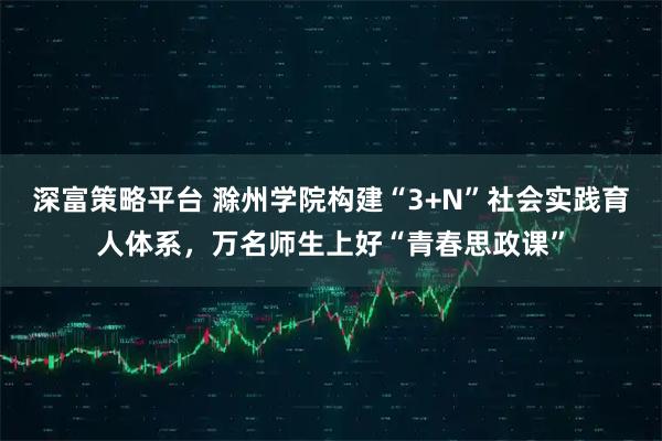 深富策略平台 滁州学院构建“3+N”社会实践育人体系，万名师生上好“青春思政课”